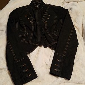 Bisou Bisou Denim crop jacket